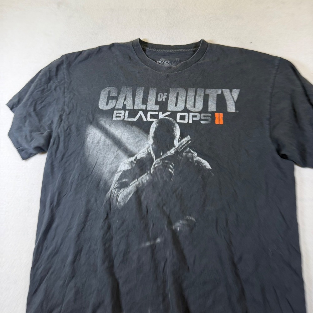 Call of Duty Black Ops II T-Shirt Mens XL Black 2012 Activision Gaming Graphic
